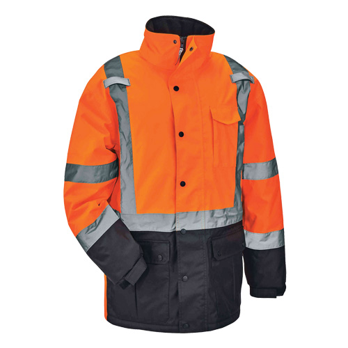 Ergodyne 25574 Parka thermique GloWear 8384 de Type R, Orange haute visibilit&eacute;, Grand