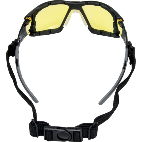 Zenith Safety Products SGQ765 Z2900 Series Safety Glasses with Foam Gasket, Amber Lens, Anti-Scratch, ANSI Z87+/Meets/Exceeds CSA Z94.3