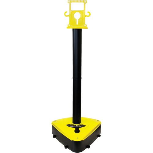 Mr. Chain 92388 Poteau pour service lourd X-Treme, Hauteur de 46,5", Noir/Jaune