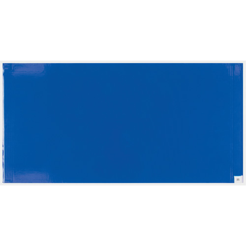 Produits de sécurité Zenith SGY231 Ensemble de cadre et tapis pelables de salle blanche, &eacute;paisseur 1,57 mils, 18" la, 3-3/4' lo x Bleu
