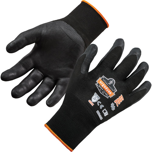 Ergodyne 17954 Gants enduits ProFlex DSX pour pr&eacute;hension de produits secs, Grand, R&ecirc;vetement Nitrile, Calibre 18, Enveloppe en Nylon/Spand