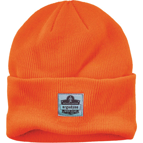 Ergodyne 16807 N-Ferno&reg; Rib Knit Beanie Hat, One Size, Orange