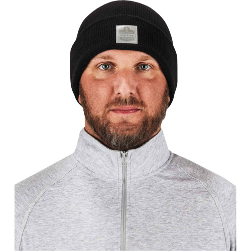 Ergodyne 16808 Bonnet en tricot c&ocirc;tel&eacute; N-Ferno, Taille unique, Noir