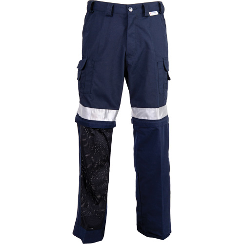 Coolworks CW2-NVRA42W32I All-Season High Visibility Ventilated Pants, Poly-Cotton, 42, Navy Blue