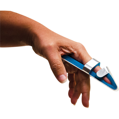 BIOS LG413 Attelle universelle, Bout de doigt, Aluminium rembourr&eacute; au caoutchouc-mousse, 3", Non m&eacute;dical