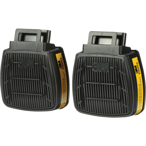 3M D8003 Secure Click Respirator Cartridge, Gas/Vapour Cartridge, Organic Vapour/Acid Gas