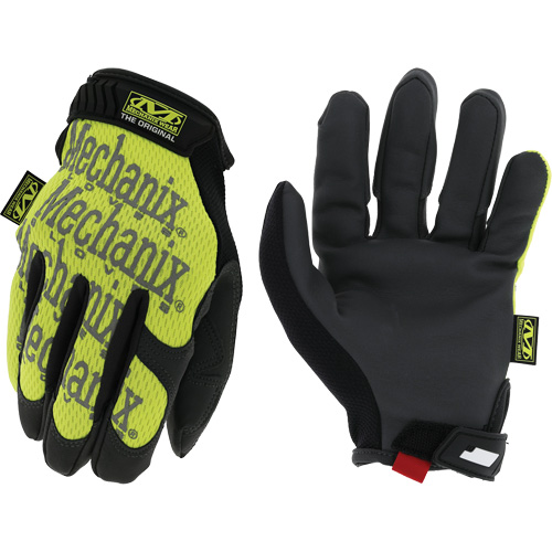Mechanix Wear SMG-91-009 Original&reg; High-Visibility Work Gloves, Synthetic Palm, Size Medium/9