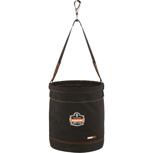 Ergodyne 14970 Arsenal&reg; 5970 Swiveling Hook Hoist Bucket, Nylon, 12.5" Dia. x 15" H, 100 lbs. Load Rating