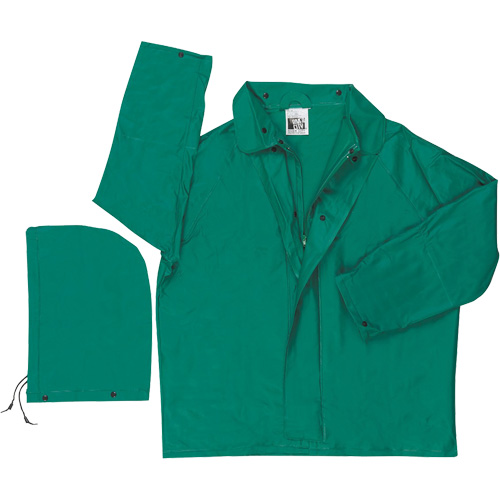 Mcr Safety 388JL Imperm&eacute;able avec limite dinflammabilit&eacute; Dominator, Polyester/PVC, Grand, Vert