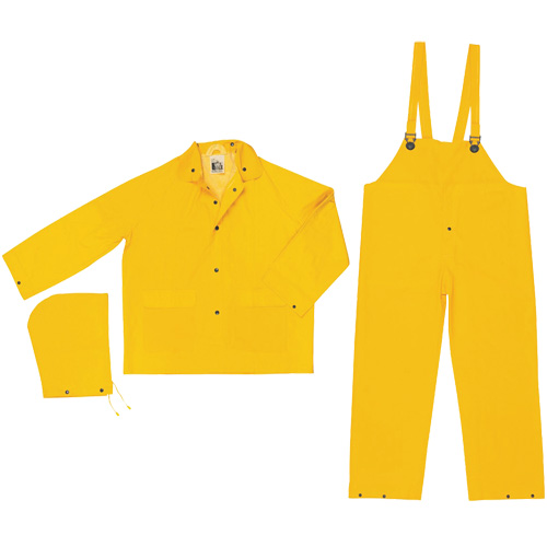 Mcr Safety 2003M Ensemble imperm&eacute;able de s&eacute;rie classique, Polyester/PVC, Moyen, Jaune