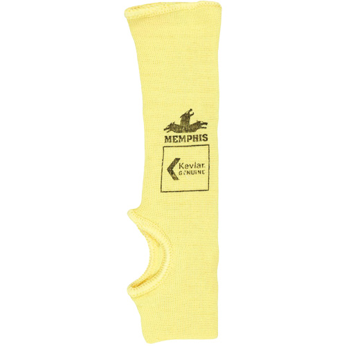 Mcr Safety 9371TE Safety Cut Pro Single-Ply Cut Resistant Sleeve, Kevlar&reg;, 10", ASTM ANSI Level A2, Yellow