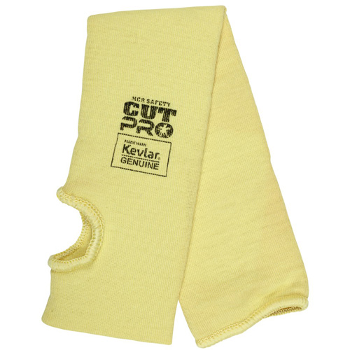Mcr Safety 9378T Safety Cut Pro Cut Resistant Sleeve, Kevlar&reg;, 18", ASTM ANSI Level A3, Yellow