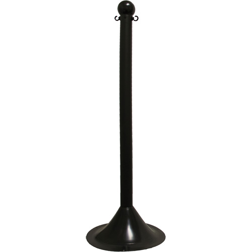 Mr. Chain 91503 Light-Duty Stanchion, 41" High, Black