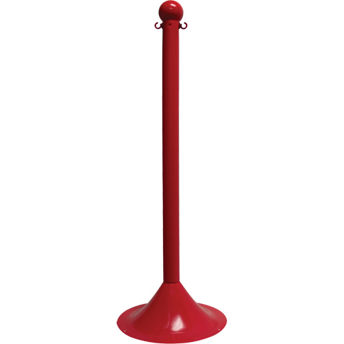 Mr. Chain 91505 Light-Duty Stanchion, 41" High, Red