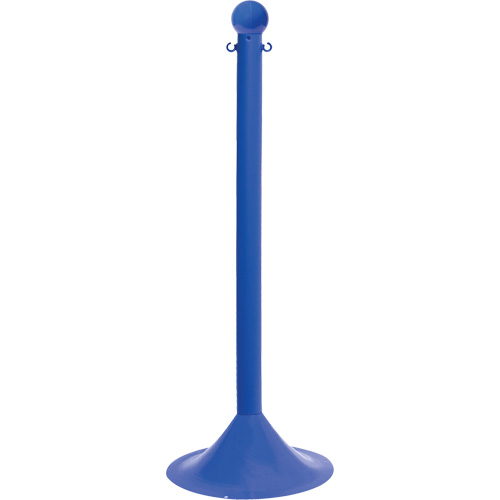 Mr. Chain 91506 Light-Duty Stanchion, 41" High, Blue