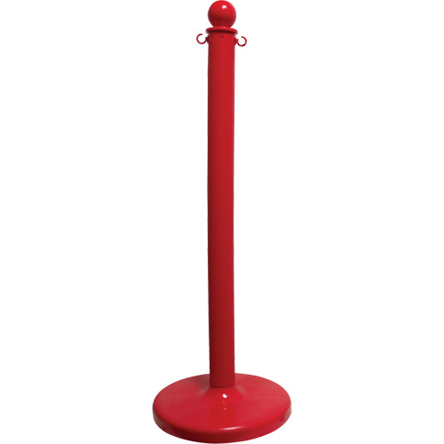 Mr. Chain 96405 Medium-Duty Stanchion, 40" High, Red