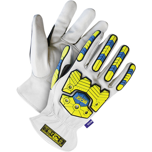 Bob Dale Gloves 20-1-10697-XL Gants antichocs haute performance Arctek, T-Grand, Paume en Ch&egrave;vre, Poignet &eacute;lastique