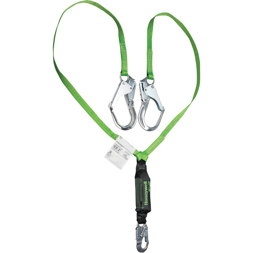 PIP Global Safety M2ASAR-WS6C Longe &agrave; amortisseur de choc Miller HP, 6', Point d'ancrage &agrave; Crochet d'armature verrouillable, Mousqueton verrouillable aux jambes, Polyester
