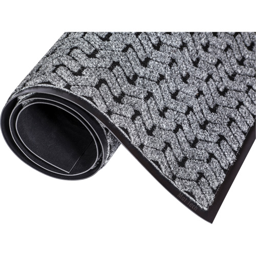 Mat Tech TEM4885 Tire-Track Performance Entrance Mats, Wiper/Scraper, 4' x 8' x 3/8", Grey