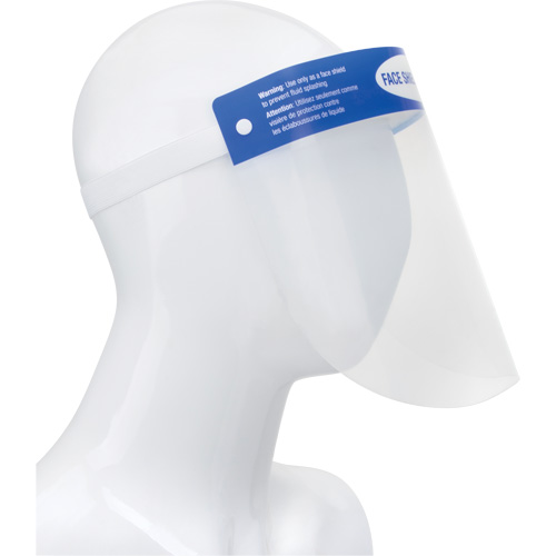 Produits de sécurité Zenith SGU285 Visi&egrave;re jetable avec harnais de t&ecirc;te, PET
