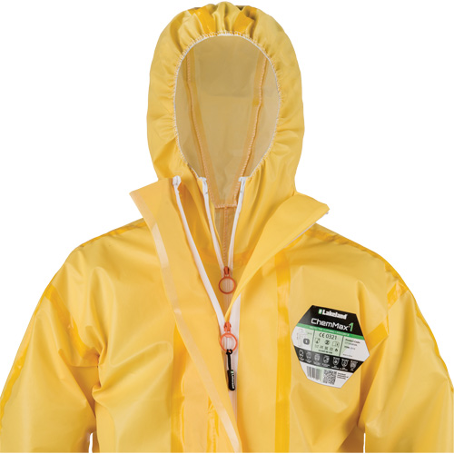 Lakeland CT1S428-3X ChemMax&reg; 1 Coveralls, Polyethylene/Polypropylene, 3X-Large, Yellow