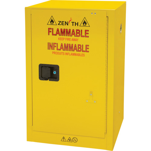 Produits de sécurité Zenith SGU463 Armoire pour produits inflammables, 12 gal., 1 Porte(s), 23" La x 35" h x 18" p