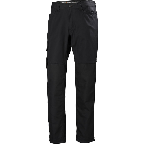 Helly Hansen 77466-990-40/32 Oxford Service Pants, Poly-Cotton, Black, Size 40, 32 Inseam
