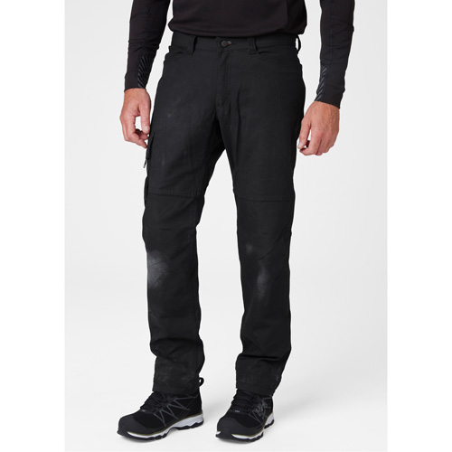 Helly Hansen 77466-990-40/32 Oxford Service Pants, Poly-Cotton, Black, Size 40, 32 Inseam