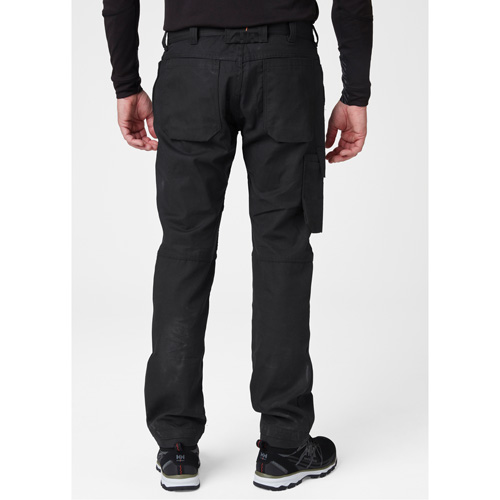 Helly Hansen 77466-990-40/32 Oxford Service Pants, Poly-Cotton, Black, Size 40, 32 Inseam