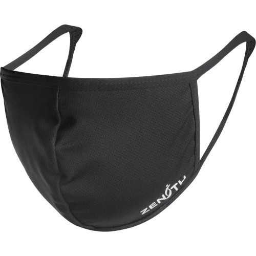 Zenith Safety Products SGU558 2-Ply Reusable Face Masks, Polyester, Black