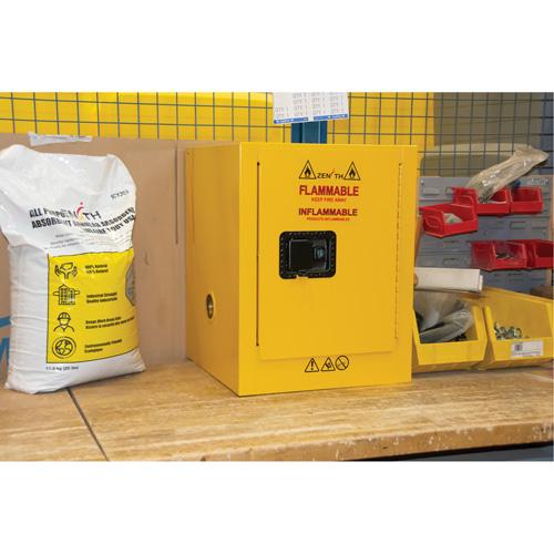 Zenith Safety Products SGU584 Flammable Storage Cabinet, 4 gal., 1 Door, 17" W x 22" H x 18" D