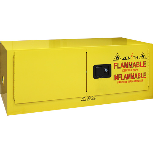 Zenith Safety Products SGU585 Flammable Storage Cabinet, 12 gal., 2 Door, 43" W x 18" H x 18" D