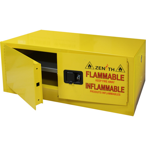 Zenith Safety Products SGU585 Flammable Storage Cabinet, 12 gal., 2 Door, 43" W x 18" H x 18" D