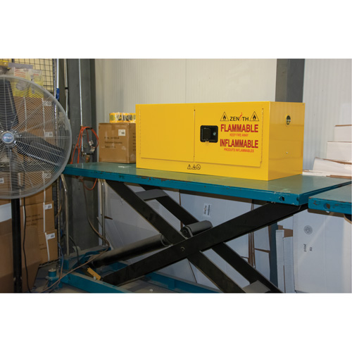 Zenith Safety Products SGU585 Flammable Storage Cabinet, 12 gal., 2 Door, 43" W x 18" H x 18" D