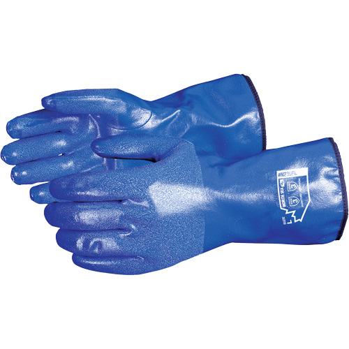 Superior Glove Works Ltd. N230FL-XL Gants r&eacute;sistants aux produits chimiques North Sea, Taille T-Grand, 11" lo, Nitrile, Doublure en Molleton, Gant de calibre hiver