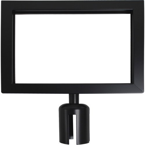 Zenith Safety Products SGU786 Sign Frame for Crowd Control Post, Black
