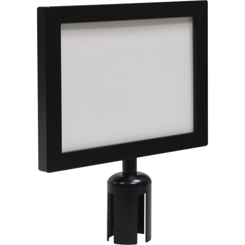 Zenith Safety Products SGU786 Sign Frame for Crowd Control Post, Black