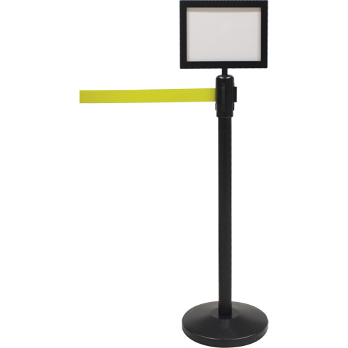 Zenith Safety Products SGU786 Sign Frame for Crowd Control Post, Black