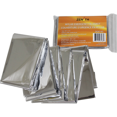Zenith Safety Products SGV145 Emergency Blanket, Aluminized Polyester