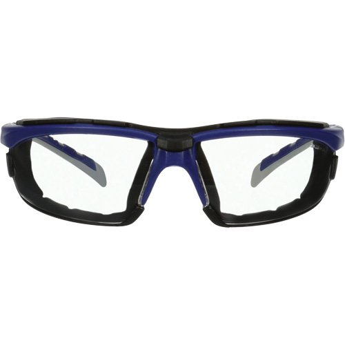 3M S2001SGAF-BGR-F Solus 2000 Series Safety Glasses, Clear Lens, Anti-Fog/Anti-Scratch, ANSI Z87+