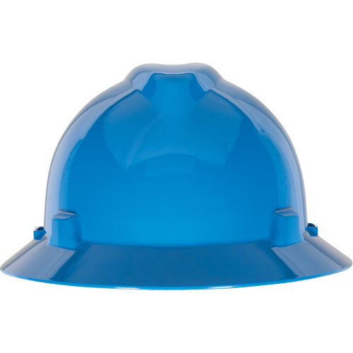 MSA 454732 V-Gard&reg; Slotted Full-Brim Hardhat, Pinlock Suspension, Non-Vented