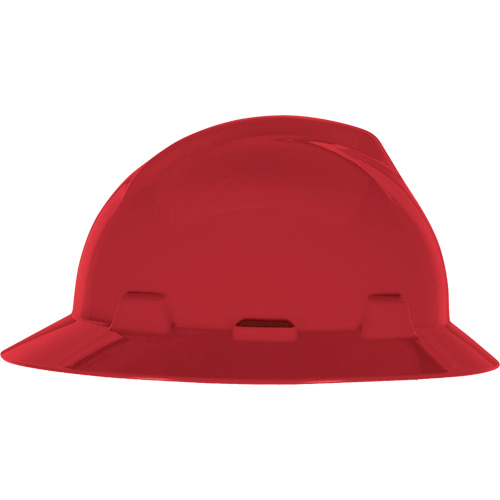 MSA 454736 Casque de s&eacute;curit&eacute; &agrave; fente et bordure compl&egrave;te V-Gard, Suspension &agrave; douille, Non ventil&eacute;