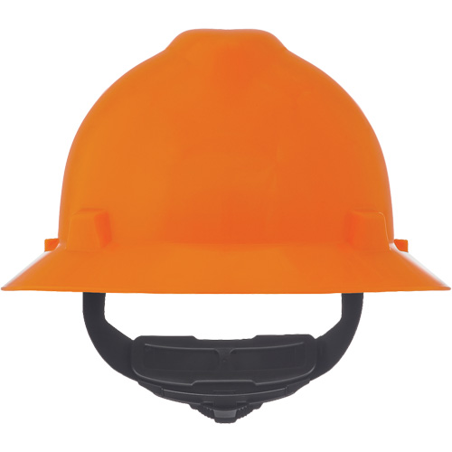 MSA 10021292 Casque de s&eacute;curit&eacute; &agrave; fente et bordure compl&egrave;te V-Gard, R&eacute;pond aux normes CSA type 1, Suspension Rochet, Non ventil&eacute;