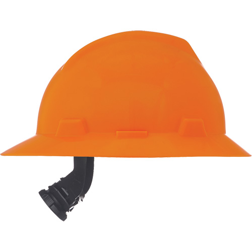 MSA 10021292 Casque de s&eacute;curit&eacute; &agrave; fente et bordure compl&egrave;te V-Gard, R&eacute;pond aux normes CSA type 1, Suspension Rochet, Non ventil&eacute;