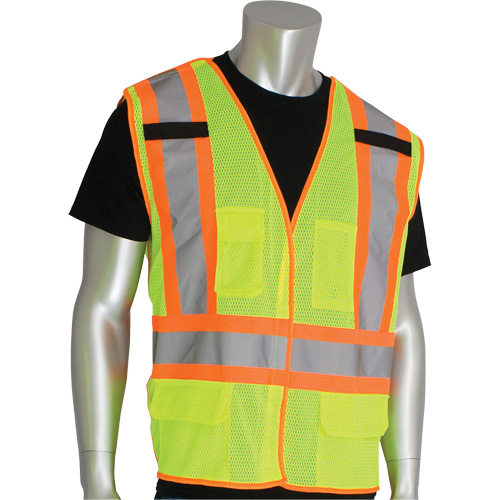 PIP Global Safety 302-0211-LY/XL-CN Veste d&eacute;tachable haute visibilit&eacute; Pip Dynamic, Jaune lime haute visibilit&eacute;, T-Grand, Polyester