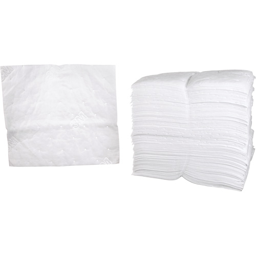 3M HP-156 Petroleum Sorbent Pads, Oil Only, 19" x 17", 38.7 gal. Absorbancy