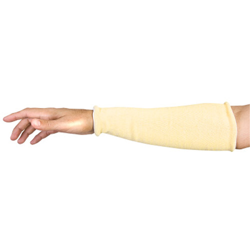Superior Glove Works Ltd. KFGCM18TH-L Contender Cut-Resistant Composite-Knit Sleeves, Aramid, 18", ASTM ANSI Level A5, Yellow