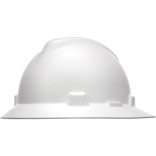 MSA 10204785 V-Gard&reg; Hydro Dip Full Brim Hard Hat, Meets CSA Type 1, Ratchet Suspension, Non-Vented