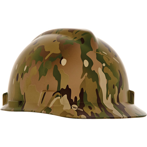 MSA 10204775 Casque de s&eacute;curit&eacute; Hydro Dip V-Gard, R&eacute;pond aux normes CSA type 1, Suspension Rochet, Non ventil&eacute;