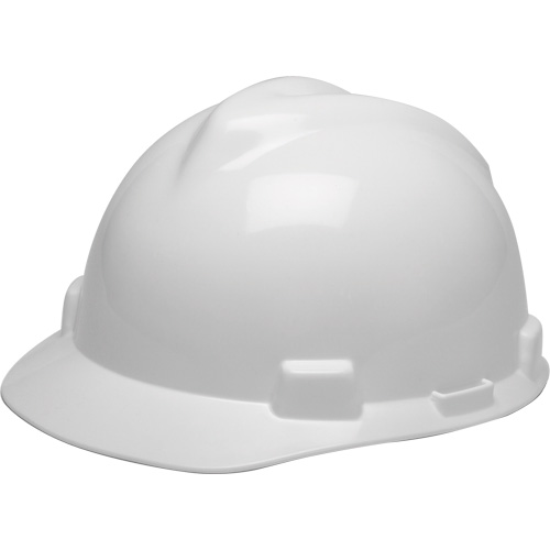 MSA 10150199 V-Gard&reg; GREEN Slotted Hard Hat, CSA Type 1, Ratchet Suspension